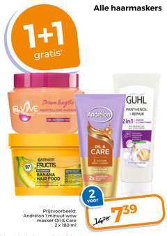  1 2 180 haarmaskers elvive dream lengths herstellend masker garnier fructis banana hair food oil care 2x guhl panthenol repair minuut wow ml 