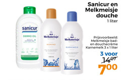  melkmeisje sanicur douchegel 1 3 700 douche liter dermo honing bad karnemelk 