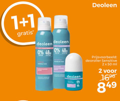  deoleen deodorant 1 2 48 50 deoroller sensitive ml 