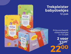 trekpleister huismerk billendoekjes 2 12 lotion sensitive babydoekjes pak water waterdoekjes 22 