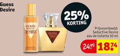  guess eau de toilette 25 50 desire seductive ml 