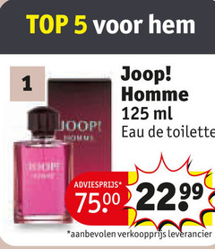  joop eau de toilette 1 5 top homme ml 