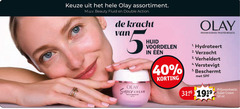  5 40 50 olay assortiment beauty fluid double action kracht super cream huid proven science trusted hydrateert 2. 3. verheldert 5. beschermt ml 