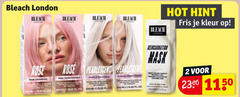  2 hot hint bleach london fris kleur maja rose five pink conditioner purple ge 
