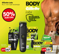  3 4 8 10 50 gillette labs pak navulmesjes body veiligste scheerbeurt lichaam face le meilleur scheersysteem intimate kruidvat pack minder sneetjes wondjes 