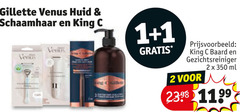  1 2 350 gillette venus huid schaamhaar king baard gezichtsreiniger ml 