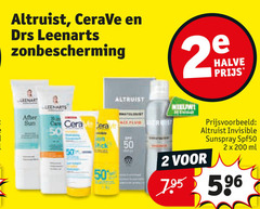  2 50 200 zonbescherming after sun cera ace halve invisible sunspray spf50 ml 