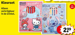  hello kitty kleurset stitch 3 jaar 