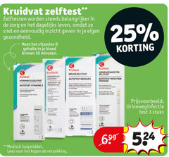  3 10 25 kruidvat zelftest zelftesten belangrijker zorg dagelijks leven inzicht gezondheid vitamine gehalte bloed binnen minuten autotest urineweginfectie medisch hulpmiddel lees stuks 