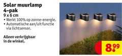  solarlamp 4 6 9 100 solar muurlamp pak cm zonne energie automatische functie lichtsensor 