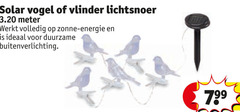  solar vogel vlinder lichtsnoer meter zonne energie duurzame buitenverlichting 