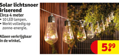  4 10 solar lichtsnoer iriserend circa meter led lampen zonne energie 