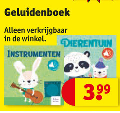  geluidenboeken geluidenboek instrumenten dierentuin 3 99 