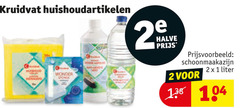  1 2 kruidvat huishoudartikelen wonder sponge halve schoonmaakazijn liter 