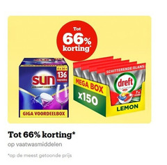  dreft sun vaatwasmiddel 4 34 brilliant shine capsules mega box x150 glans lemon giga vaatwasmiddelen 