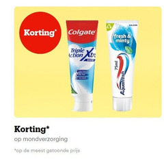  aquafresh colgate tandpasta fresh minty triple action white mondverzorging 