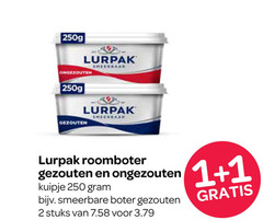  lurpak roomboter 1 2 250 gezouten ongezouten kuipje smeerbare boter stuks 