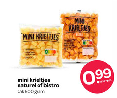  krieltjes 500 mini bistro naturel zak 