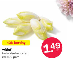  witlof 42 500 hollandse zak 