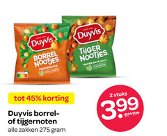  duyvis borrelnootjes 2 45 borrel nootjes provencale tijger bacon tijgernoten zakken stuks 3.99 