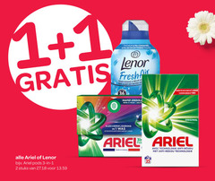  lenor ariel wasverzachter wasmiddel 1 2 3 25 36 fraicheur ultra geconcentreerd frais fris buiten rapid stuks vlekverwijdering original avec technologie anti 