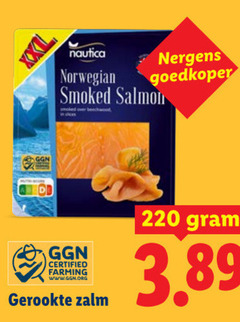  gerookte zalmfilet nautica goedkoper norwegian smoked salmon certified farming zalm 