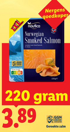  gerookte zalmfilet nautica goedkoper norway norwegian smoked salmon slices certified farming nutri score zalm 