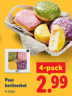  roombroodjes 4 paas berlinerbol stuks pack 