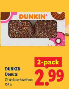  donuts 2 chocolade hazelnoot pack 