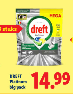  dreft vaatwasmiddel stuks facile mega coriaces platinum big pack 