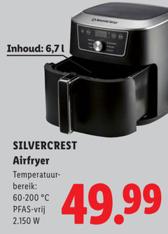  silvercrest friteuse inhoud 6 airfryer temperatuur bereik 60-200 vrij 