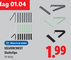  24 silvercrest sluitclips delig 