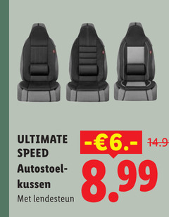  autostoelkussen ultimate 6. speed kussen lendesteun 