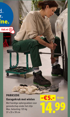  35 lidl.nl parkside wielen opbergvakken gereedschap zitje belasting cm 5. 