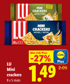  lu crackers 5 8 mini stuks pole oregano hole naturel nature 