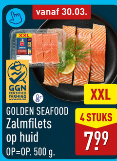  zalmfilet 4 500 xxl certified farming golden seafood zalmfilets stuks huid 