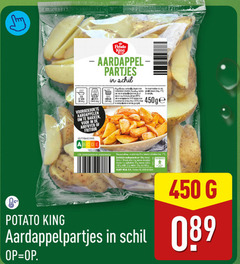  aardappelproducten 1 5 10 18 40 100 450 potato king aardappel partjes 3-6 being minut party voorgekookte aardappelen bakken airfryer frituur nutri score voedingswaarde ready meal b.v. a4 aardappelpartjes schil 