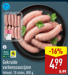  saucijzen 10 varkens varken beter leven dieren bescherming gekruide varkenssaucijzen inhoud stuks 5.99 