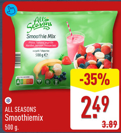  diepvriesfruit 500 nutri score seasons smoothie mix fraise banane myrtille aardbei banaan blauwe bes diepvries ge all smoothiemix 