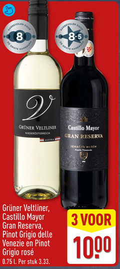  witte wijn rode 3 80 1000 family vineyards der hamersma veltliner austria castillo mayor reserva mare pinot grigio venezie rosee l stuk 