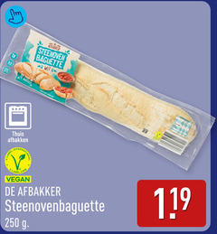  250 b thuis steenoven baguette wit afbakken label international 