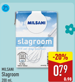  milsani slagroom 7 35 100 200 vet lang houdbaar energie ml serveertip 