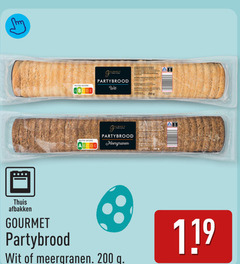  stokbrood 200 thuis afbakken gourmet partybrood wit meergranen 