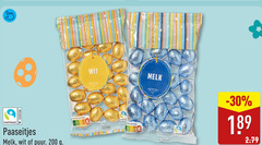  paaseitjes 200 fairtrade cocoa melk wit puur nutri score 
