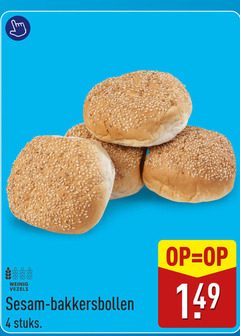  bolletjes 4 weinig vezels sesam bakkersbollen stuks 