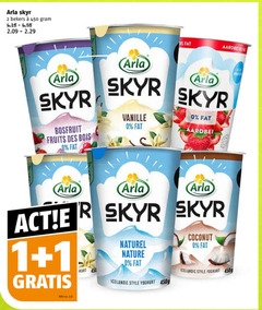  arla vruchtenyoghurt yoghurt 1 2 450 skyr bekers aardbei bosfruit fruits des bois vanille kilo v.a. r naturel nature coconut icelandic style 