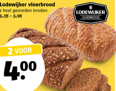  brood 2 lodewijker vloerbrood gesneden broden 