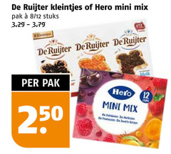  hero de ruijter jam hagelslag 2 8 12 250 kleintjes mini mix pak stuks deruijter melk cups 3x 