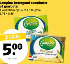  campina roomboter 2 500 botergoud grasboter wikkels kuipjes kilo v.a. herbe houten ongezouten romig 
