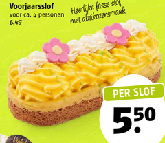  4 ca. personen frisse slof abrikozensmaak 